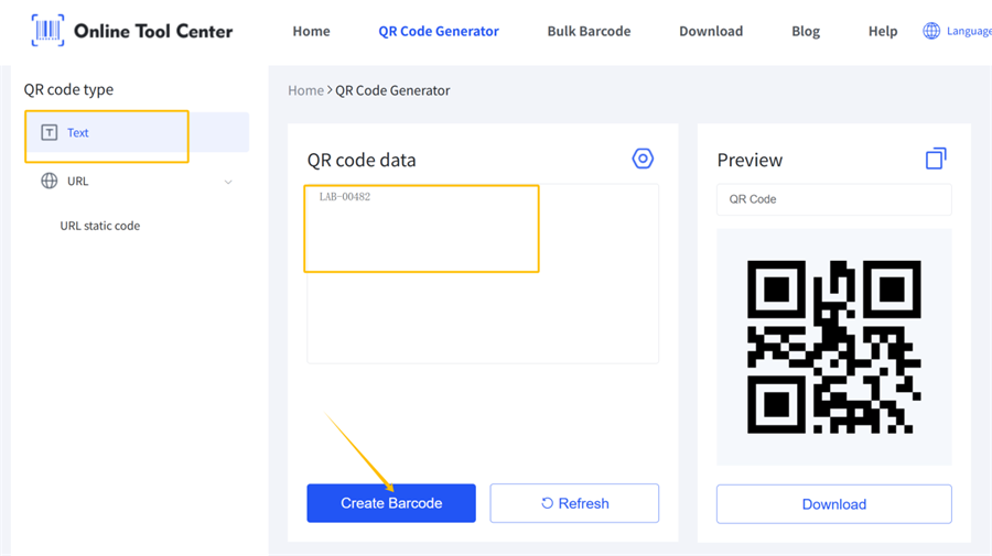 पाठ QR कोडमा रूपान्तरण गर्नुहोस्