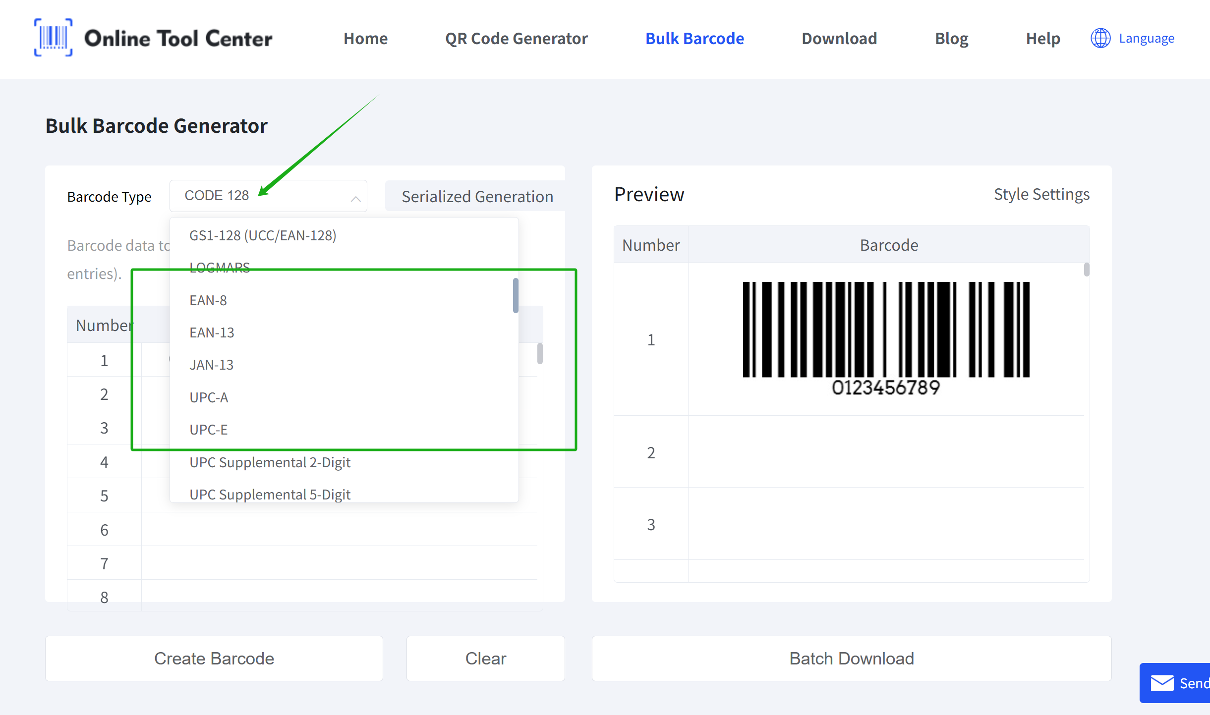 choose right barcode format सही बारकोड ढाँचा चयन गर्नुहोस्