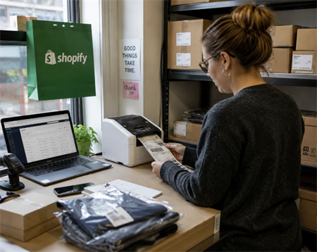 shopify को लागि बारकोड लेबलहरू रिन्ट गर्नुहोस्
