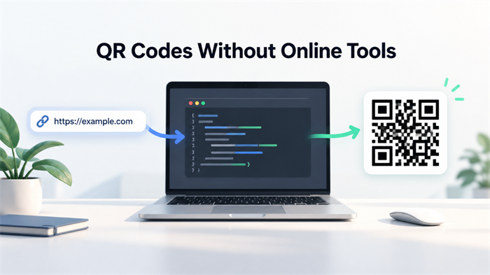 Create a QR Code without online tools अनलाइन उपकरणहरू बिना QR कोड सिर्जना गर्नुहोस्